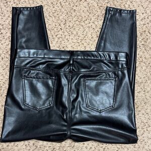 Torrid Black Faux Leather Skinny Pants
